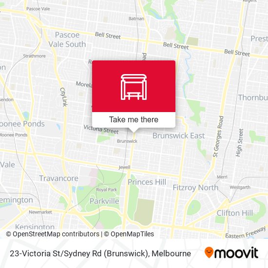 Mapa 23-Victoria St / Sydney Rd (Brunswick)