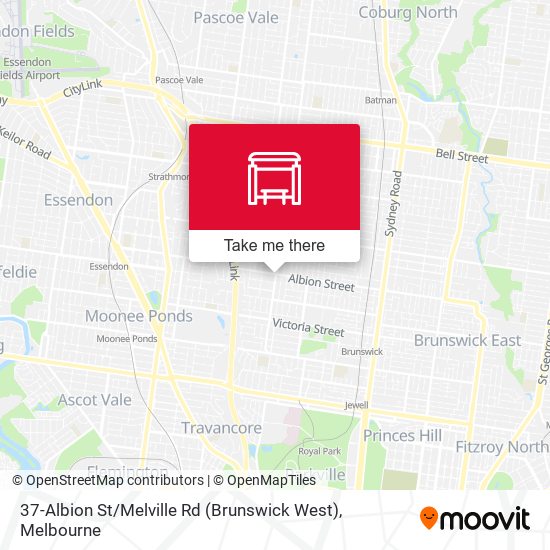 37-Albion St / Melville Rd (Brunswick West) map