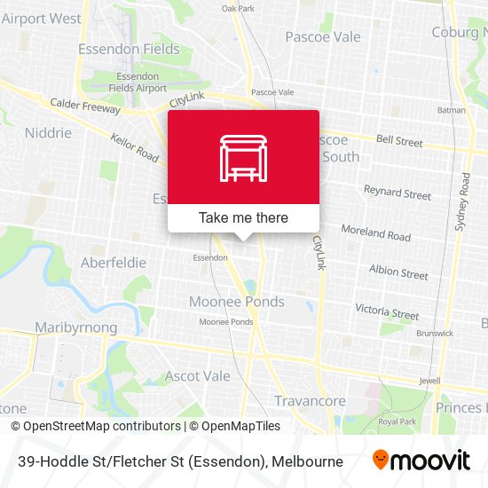 39-Hoddle St / Fletcher St (Essendon) map