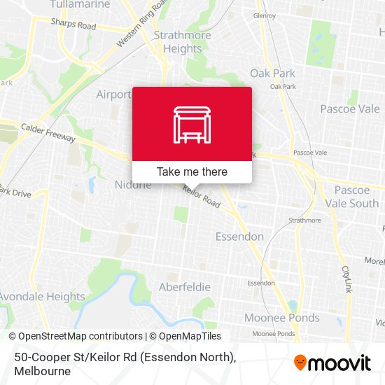 50-Cooper St / Keilor Rd (Essendon North) map