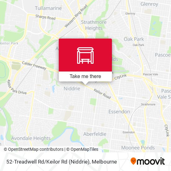 Mapa 52-Treadwell Rd / Keilor Rd (Niddrie)