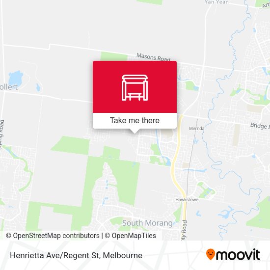 Henrietta Ave/Regent St map