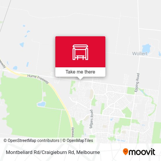 Montbeliard Rd/Craigieburn Rd map