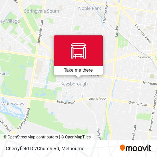 Cherryfield Dr/Church Rd map