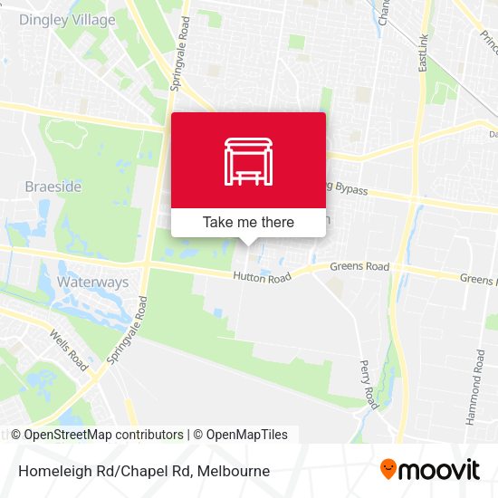 Homeleigh Rd/Chapel Rd map