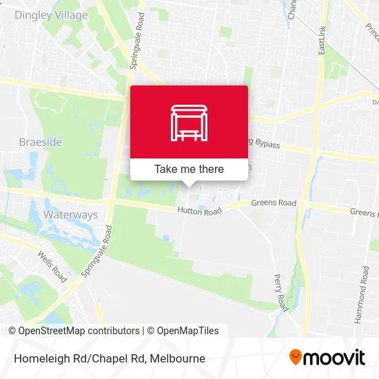 Mapa Homeleigh Rd/Chapel Rd