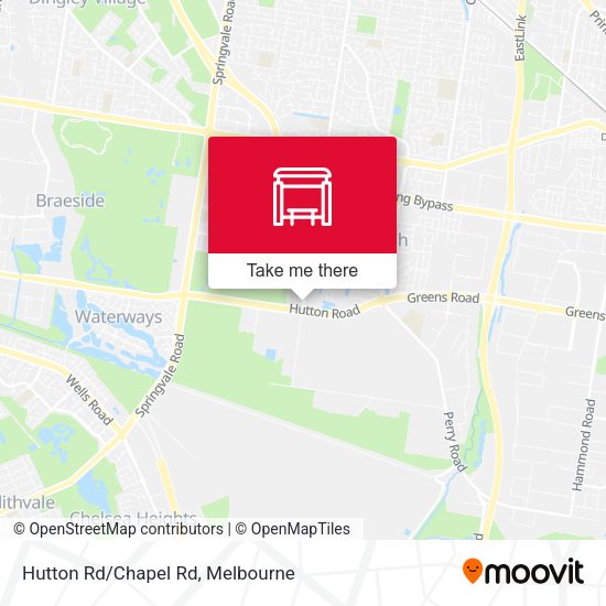 Hutton Rd/Chapel Rd map
