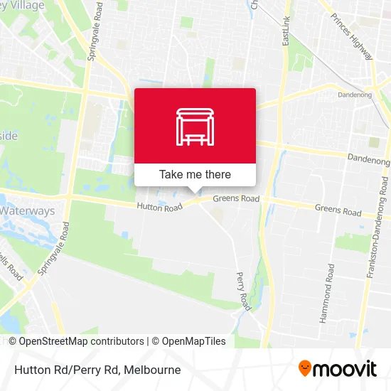 Mapa Hutton Rd/Perry Rd