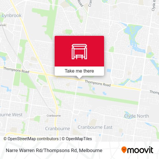Narre Warren Rd/Thompsons Rd map
