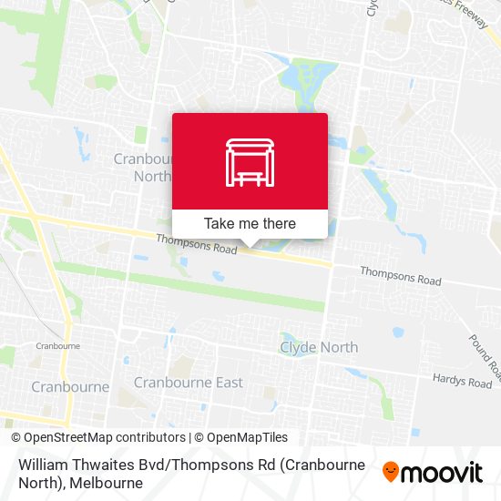 William Thwaites Bvd / Thompsons Rd (Cranbourne North) map