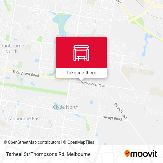 Tarheel St/Thompsons Rd map