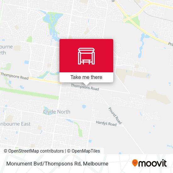 Monument Bvd/Thompsons Rd map