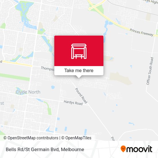 Bells Rd/St Germain Bvd map