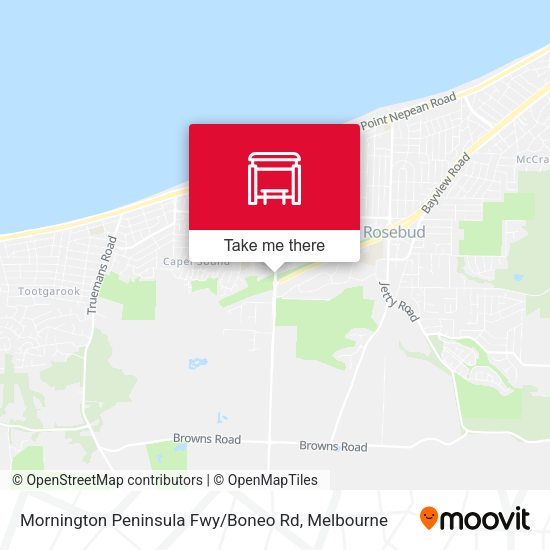 Mornington Peninsula Fwy / Boneo Rd map