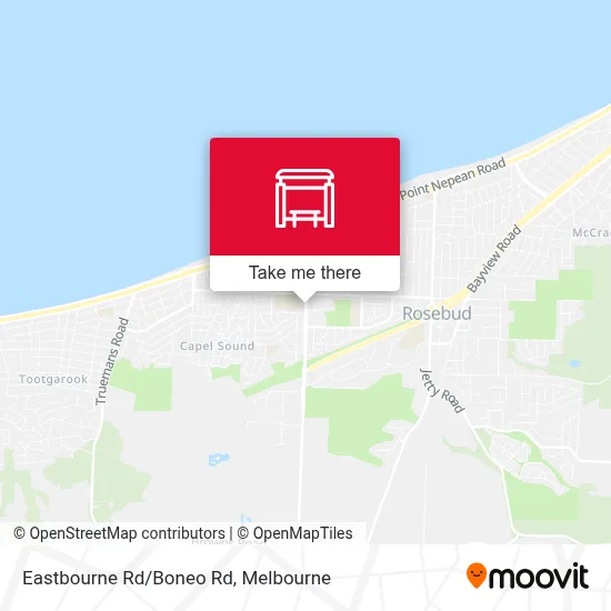 Mapa Eastbourne Rd/Boneo Rd