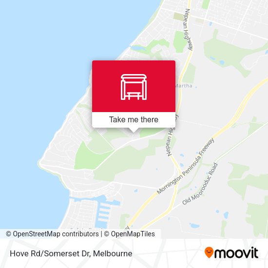 Hove Rd/Somerset Dr map