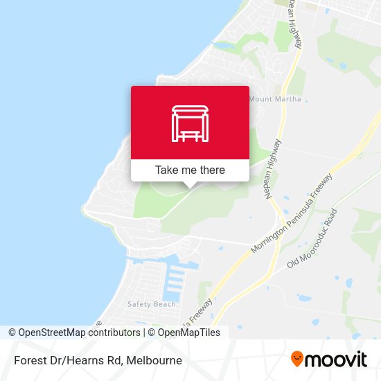 Forest Dr/Hearns Rd map
