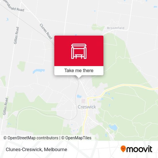 Clunes-Creswick map
