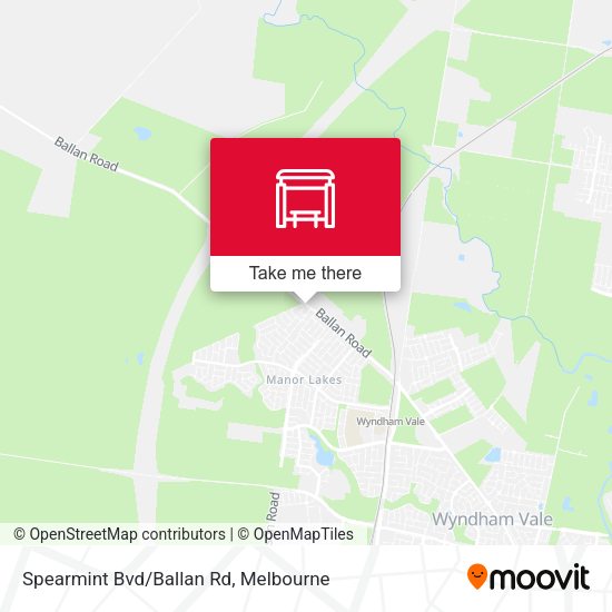 Spearmint Bvd/Ballan Rd map