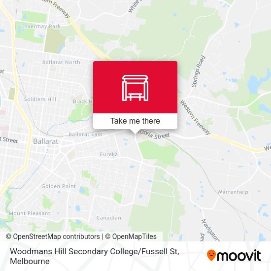 Woodmans Hill Secondary College / Fussell St map