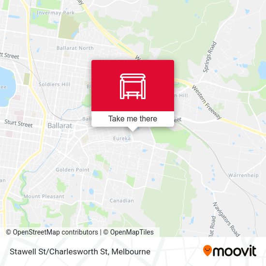 Stawell St/Charlesworth St map