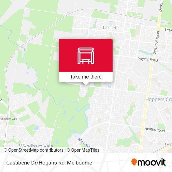 Casabene Dr/Hogans Rd map