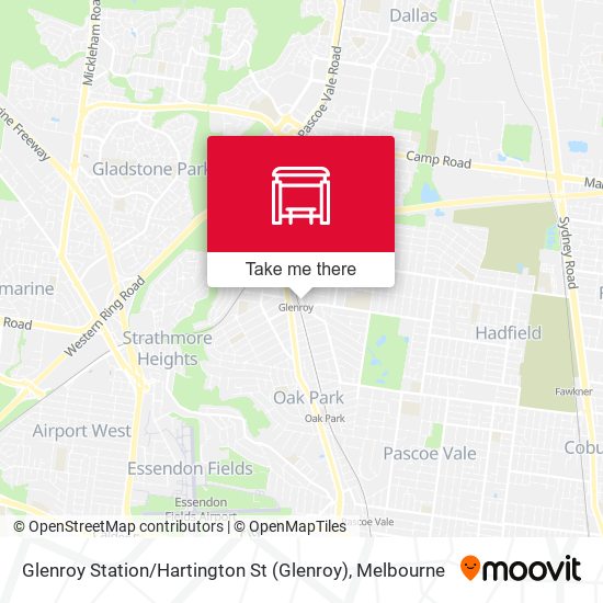Glenroy Station / Hartington St map