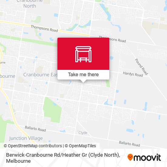 Berwick-Cranbourne Rd / Heather Gr (Clyde North) map