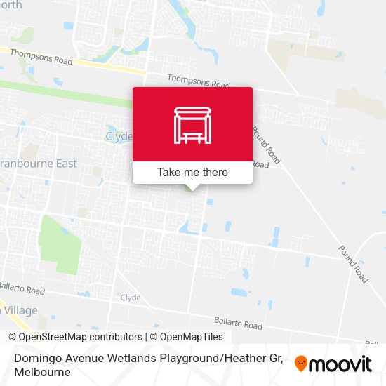 Domingo Avenue Wetlands Playground / Heather Gr map