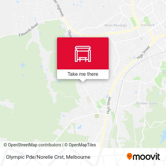 Olympic Pde/Norelle Crst map