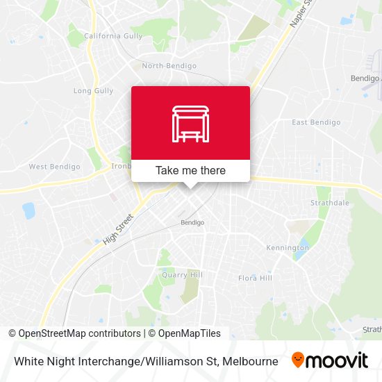 White Night Interchange / Williamson St map