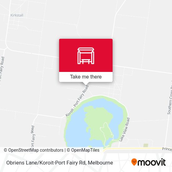 Obriens Lane / Koroit-Port Fairy Rd map