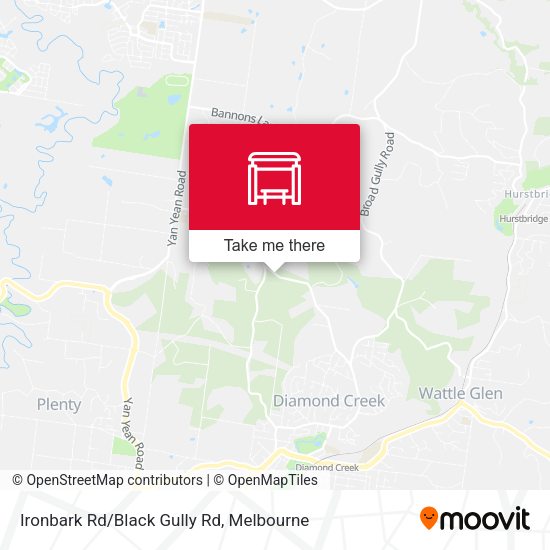 Ironbark Rd/Black Gully Rd map