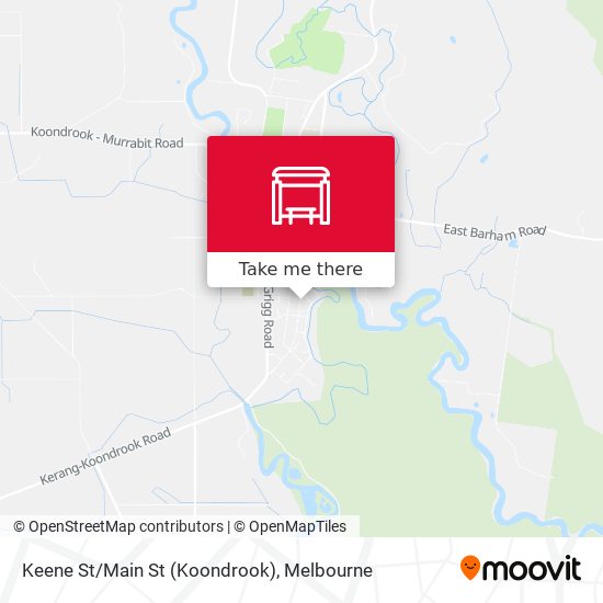 Keene St/Main St (Koondrook) map