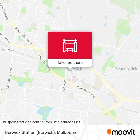 Berwick Station map