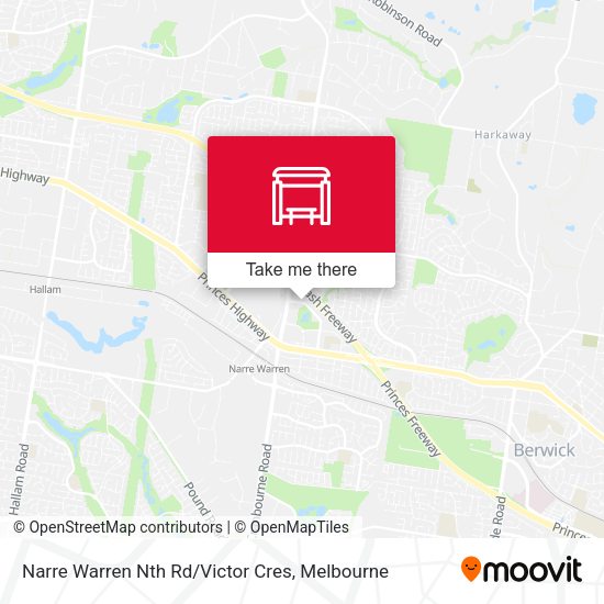 Narre Warren Nth Rd / Victor Cres map