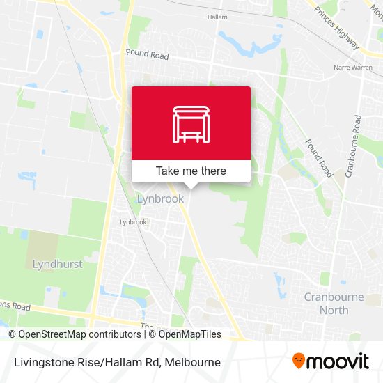 Livingstone Rise/Hallam Rd map