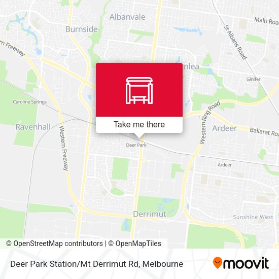 Deer Park Station / Mt Derrimut Rd map