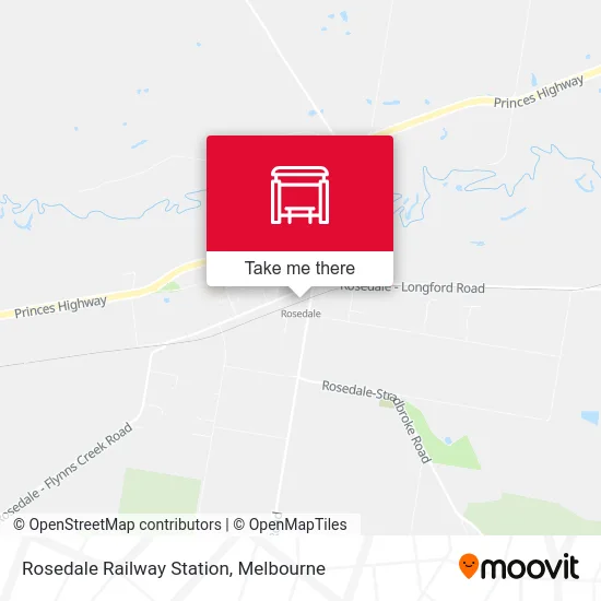 Mapa Rosedale Railway Station
