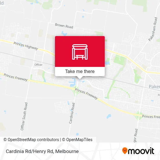 Mapa Cardinia Rd/Henry Rd
