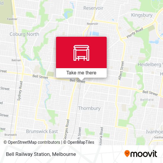 Bell Railway Station map