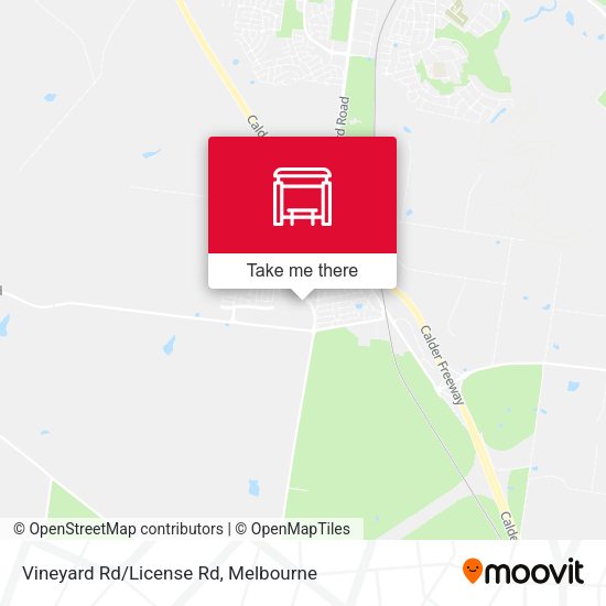 Vineyard Rd/License Rd map