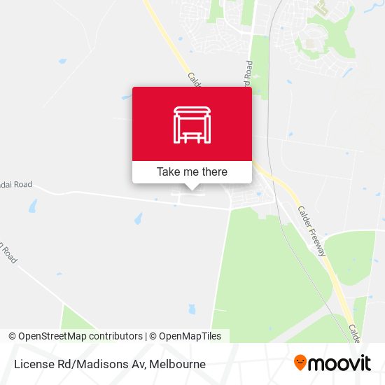 License Rd/Madisons Av map