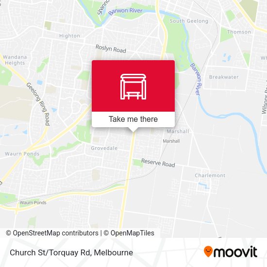 Church St/Torquay Rd map