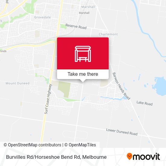 Burvilles Rd/Horseshoe Bend Rd map