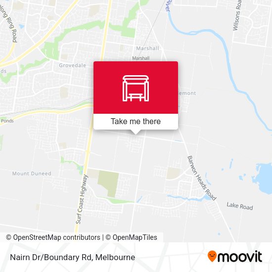 Nairn Dr/Boundary Rd map