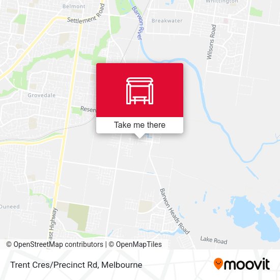 Trent Cres/Precinct Rd map