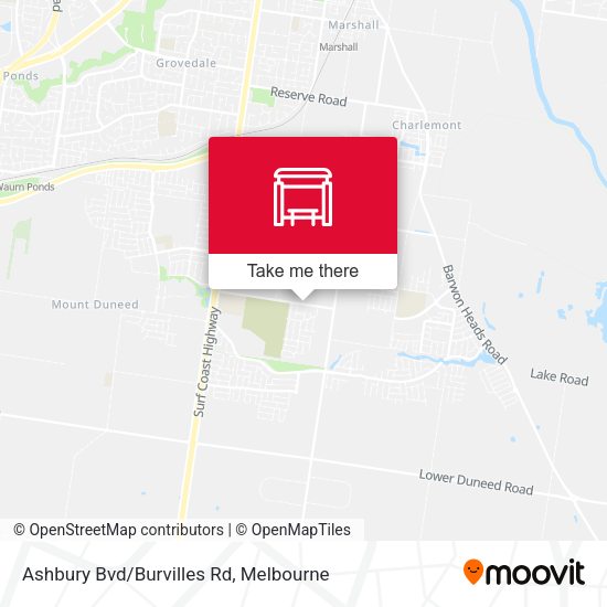 Ashbury Bvd/Burvilles Rd map