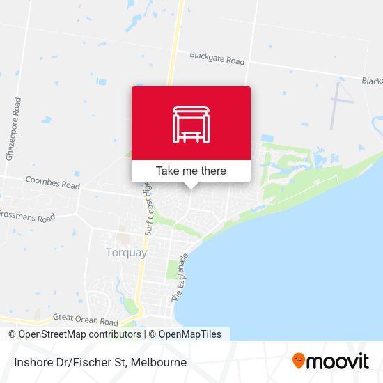 Inshore Dr/Fischer St map