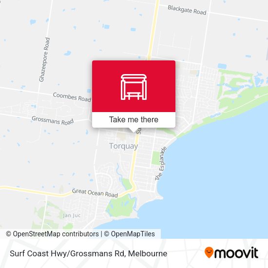 Surf Coast Hwy/Grossmans Rd map